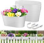 MADHOLLY Railing Planter with Drainage Holes by MADHOLLY