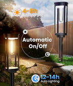 Solar Pathway Lights Outdoor Solar Lights Outdoor, IP65 Waterproof Auto On/Off - Image 6