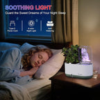 Self-Watering Plant Pot with LED Note Board & 7 Colors Pen Acrylic Message - Image 4