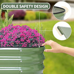1MORE Galvanized Raised Garden Bed- Planter Garden Boxes Outdoor, Raised Beds - Image 4