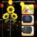 Solar Sunflower Lights, 800mA Solar Garden Light - Image 6