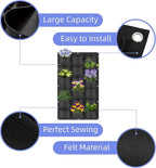 18 Pockets Hanging Planter Bags, Hanging Vertical Wall Mounted Plant Planting - Image 4