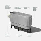 Veradek Demi Series Raised Long Planter - Image 3