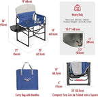 SUNNYFEEL Heated Camping Directors Chair, Heavy Duty, Oversized Outdoor - Image 2