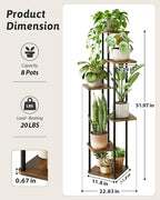 Corner Plant Stand Indoor 6 Tiered Tall Plant Stand Plant Shelf - Image 4