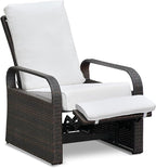 ART TO REAL Outdoor Recliner, Automatic Adjustable Wicker Lounge Recliner Chair - Image 9