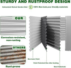 2 Pack 4x2x1.4 ft, Galvanized Steel Raised Garden Bed, Large Metal Planter - Image 4