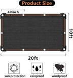 QLOFEI Shade Cloth for Patio, 80-90% Sunblock Shade Sails for Garden Pergola - Image 2