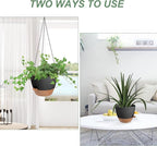 Hanging Planters for Indoor Outdoor Plants, 2 Pack Self Watering Hanging Pot - Image 5