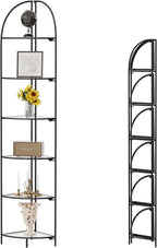 Crofy Foldable 6 Tier Corner Shelf, Metal Corner Plant Stand by CrofyLLC