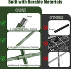 Miory Cucumber Trellis for Raised Beds, 32 x 63 Inch Metal U-Frame Garden - Image 4