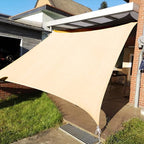 KANAGAWA 10'X10' Cream Custom Size Sun Shade Sail Square UV Block Canopy Cover by KANAGAWA