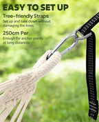 Chihee Hammock for Stand 9.8ft x 4.9ft Soft Cotton Hammock Holds Up to 660lbs - Image 5