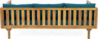 Merax 67.5" Outdoor Patio Daybed 3 Seater Sofa Bed, Acacia Wood Frame - Image 6