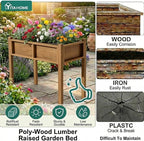 YITAHOME Elevated Garden Bed HDPE Raised Garden Bed - Image 4