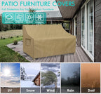 WLEAFJ Patio Sofa Cover Waterproof, 2-Seater Patio Loveseat Cover, Heavy Duty - Image 5