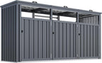 AECOJOY Outdoor Trash Can Storage Shed - Image 7