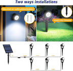 T-SUNUS Christmas Solar Garden Spotlight Outdoor 6-in-1 White Landscape Spot - Image 5
