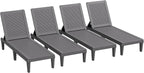 Greesum Outdoor Chaise Lounge Chairs Set of 4 - Image 6