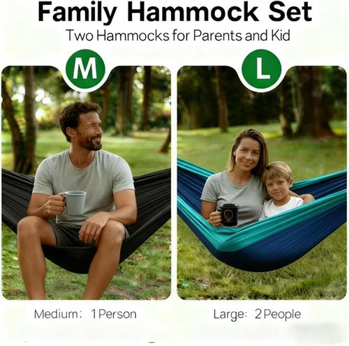 2Pack Hammocks| Camping Hammock | Portable Outdoor Hammock Set | - Image 2
