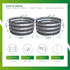 GARDMAX 2 Pack 2x2x1FT Galvanized Round Raised Garden Bed Kit, Metal Planter - Image 4