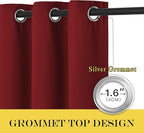 NICETOWN Bedroom Curtain Room Darkening Drapery 102 inches Length - Image 6