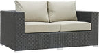 Modway EEI-1851-CHC-BEI Sojourn Wicker Rattan Outdoor Patio Coffee Table - Image 4