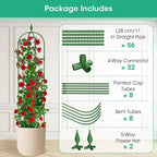 2 Pack Garden Obelisk Trellis for Climbing Plants, Tower Potted Cages for - Image 7
