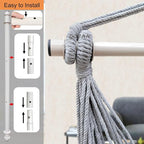 Hammock Chair Large Hammock Swing, 110 x 150cm Load 150kg, Cotton Hammock Chair - Image 3