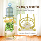 LASZOLA 2 Tier Gold Metal Plant Stand - Image 3