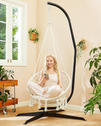 Greenstell Hammock Chair, Macrame Swing Chair - Image 7