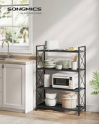 SONGMICS 4-Tier Metal Storage Rack, Shelving Unit - Image 2
