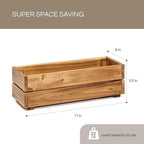 Wooden Planter Box, Storage Box 17”L x6”W x5.5”H - Image 2