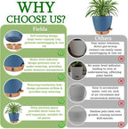 Self Watering Pots for Inoor Ourdoor Plants 10/9/8/7/6.5 Inch Plastic Planters - Image 8
