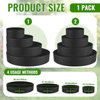4 Pcs Plant Grow Bags 4 Tiered Strawberry Planter Tower Fabric Raised Garden - Image 2