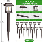 Solar Outdoor Lights, 12 Pack Solar Pathway Lights Waterproof, Landscape - Image 7