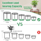 5-Pack Decent Metal Plant Stands, Heavy Duty Flower Pot Stands - Image 5
