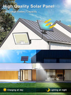 Solar Lights Outdoor Waterproof IP65, 172LED 9000K 3Modes Split Solar Motion - Image 6