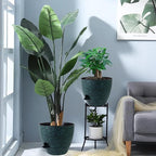 12inch 2Pack Large Self Watering Planters, Plastic Plant Pots - Image 7