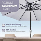 Tempera Patio Market Outdoor Table Umbrella - Image 5