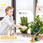 XXXFLOWER Bamboo Plant Stand, 3 Tiers Indoor Succulent Windowsill Shelf - Image 7
