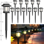 Greluna Solar Lights Outdoor, 12 Pack 3000K Waterproof Auto On/Off Solar - Image 2