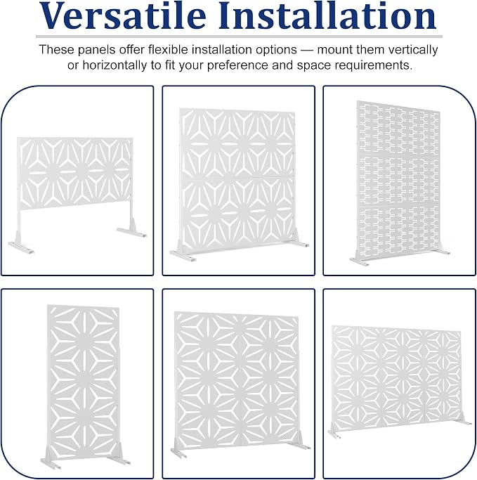 Outdoor Privacy Screen, Freestanding Privacy Fence Panels - Image 5