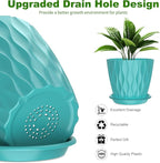 6 Pack 6 Inch Indoor Plant Pots - Image 3