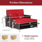RELAX4LIFE Wicker Patio Outdoor Daybed - Image 7