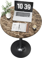 Flamaker Round Bistro Pub Table Modern Style Metal Base MDF Top Cocktail Bar - Image 5