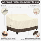 PureFit Outdoor Couch Cover Waterproof Patio Sofa Furniture Covers, 2-Seater - Image 5