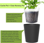 3 Pack of 6in Plastic Cachepot - Image 2
