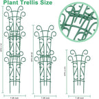 Plant Trellis for Potted Plants 4 Pack Stackable Indoor Outdoor Climbing - Image 2