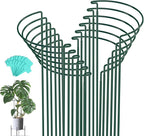 Joyhalo 12 Pack Peony Cages and Supports, 32 Inch Adjustable Plant Stakes by Joyhalo